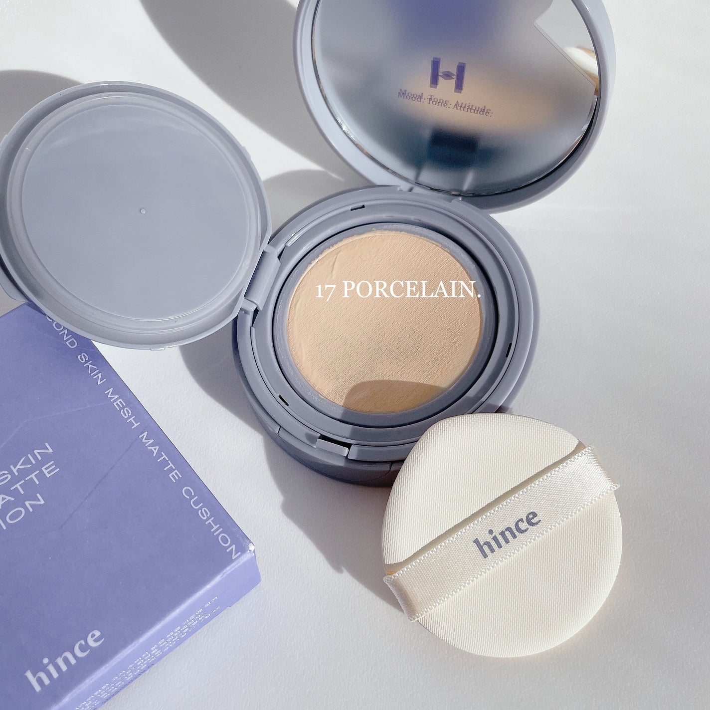 セカンドスキンメッシュマットクッション/hince/クッションファンデーションを使ったクチコミ(2枚目)