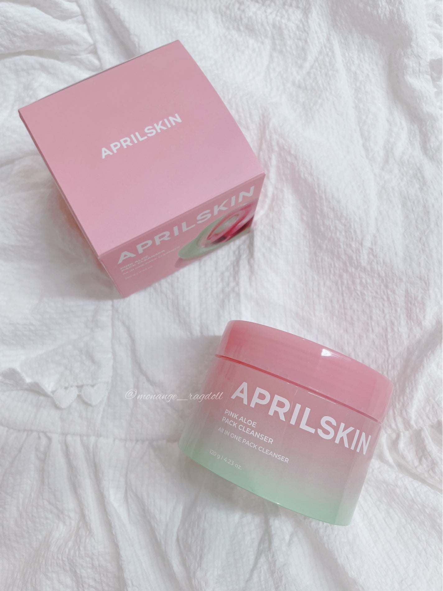 ピンクアロエメレンゲクレンザー/APRILSKIN/その他洗顔料を使ったクチコミ(2枚目)