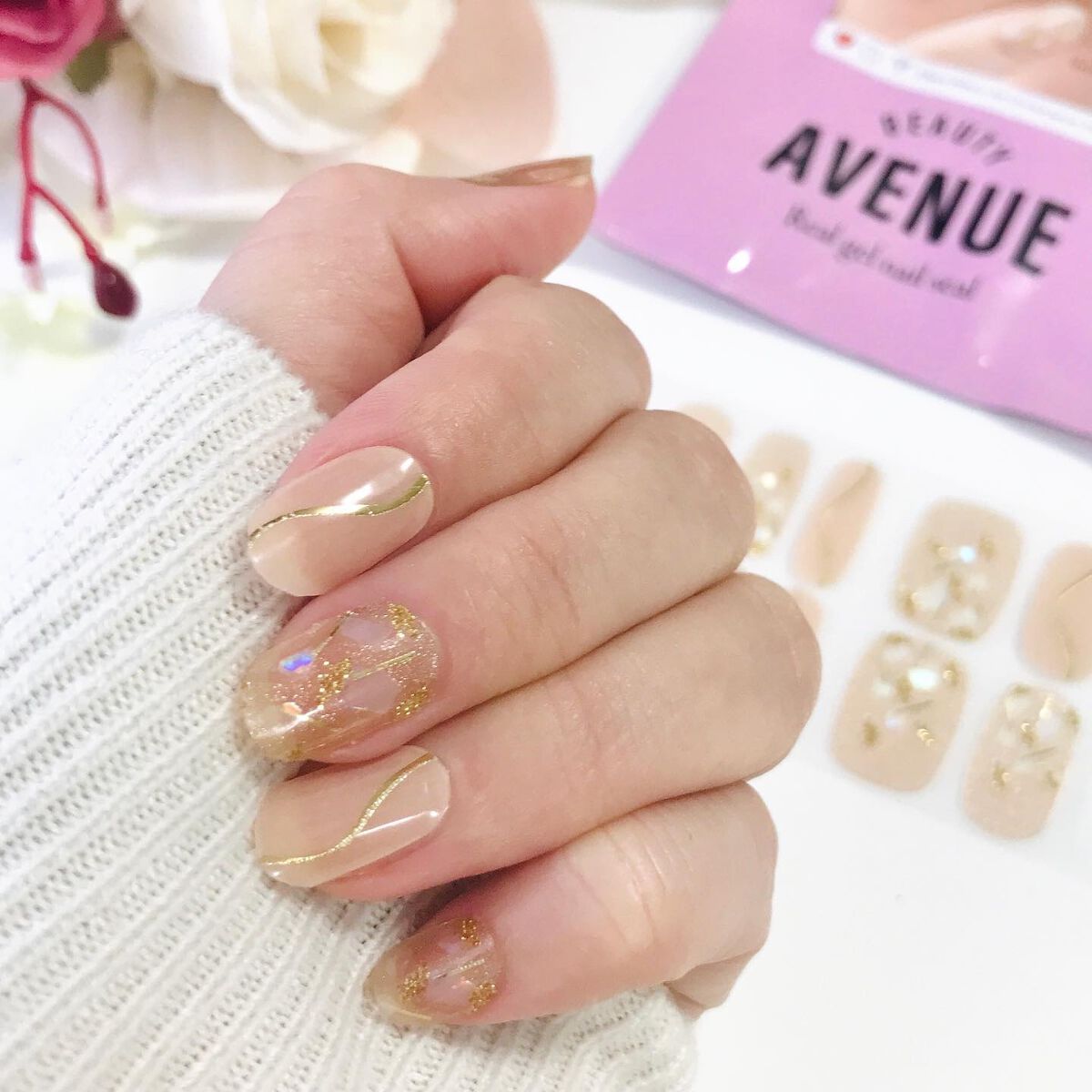 リアルジェルネイルシール/BEAUTY AVENUE/ネイルシールを使ったクチコミ(7枚目)