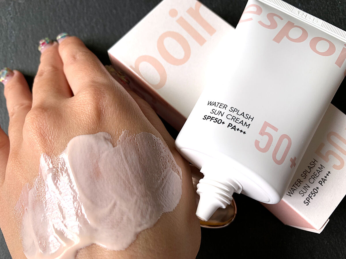 ウォータースプラッシュサンクリーム/espoir/日焼け止め・UVケアを使ったクチコミ（3枚目）