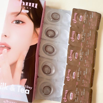 chuuLENS Milk&Tea 1day/chuu LENS/ワンデー(1DAY)カラコンを使ったクチコミ(5枚目)