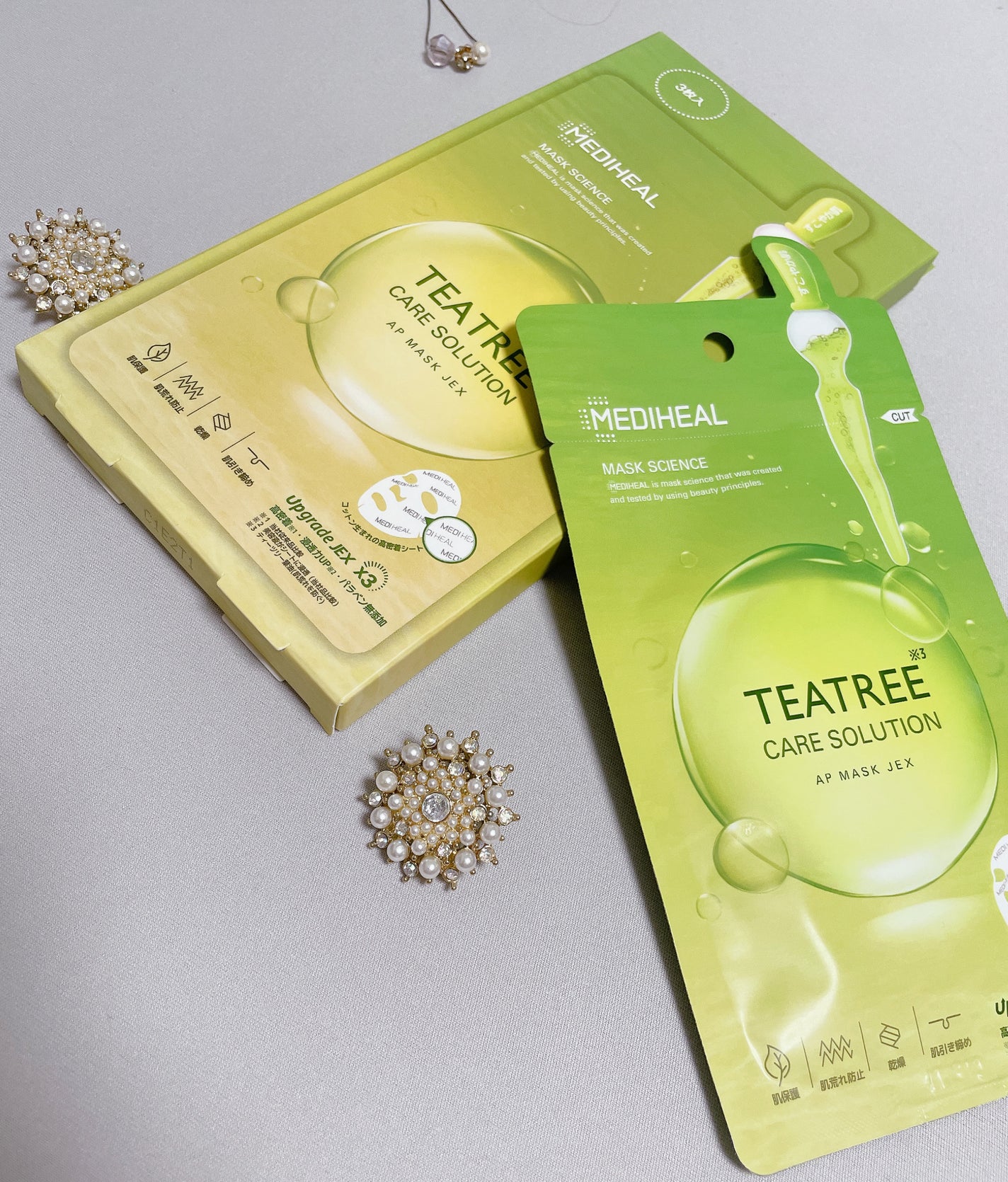 ティーツリーケアソリューション アンプルマスクJEX/MEDIHEAL/シートマスク・パックを使ったクチコミ(1枚目)
