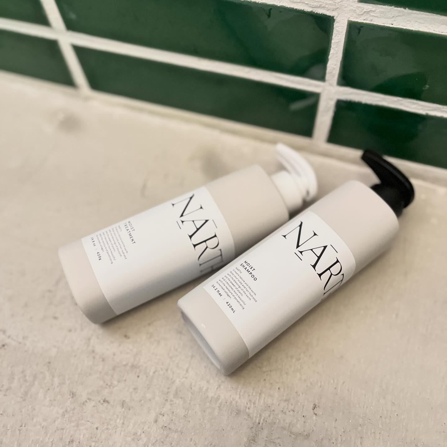 モイスト&リペアシャンプー／トリートメント シャンプー本体420ml/NARTH/市販シャンプーを使ったクチコミ（2枚目）