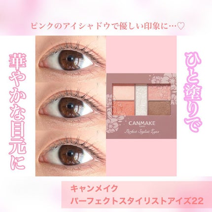 パーフェクトスタイリストアイズ/キャンメイク/アイシャドウパレットを使ったクチコミ(1枚目)