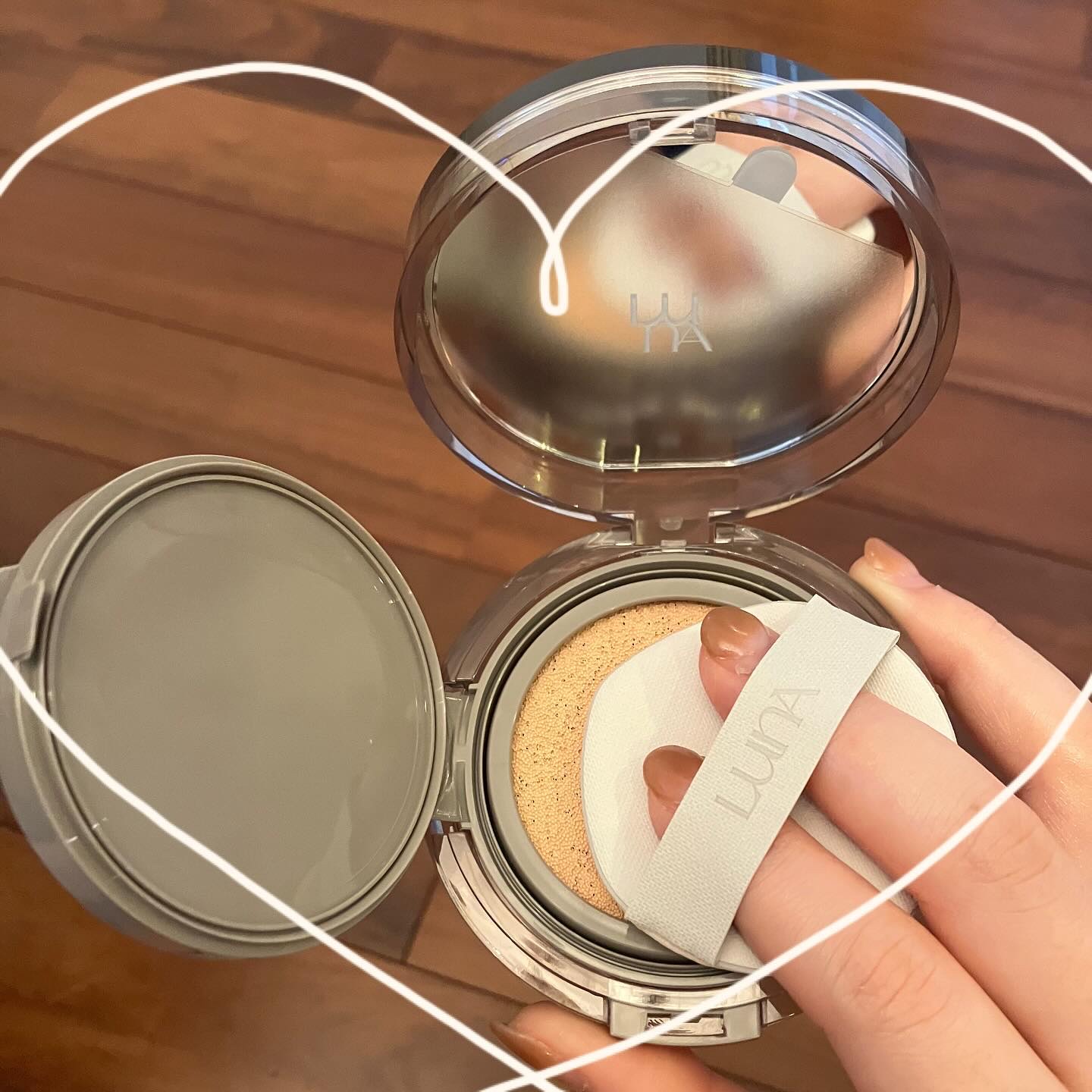 ブラーカバークッション/LUNA/クッションファンデーションを使ったクチコミ（2枚目）