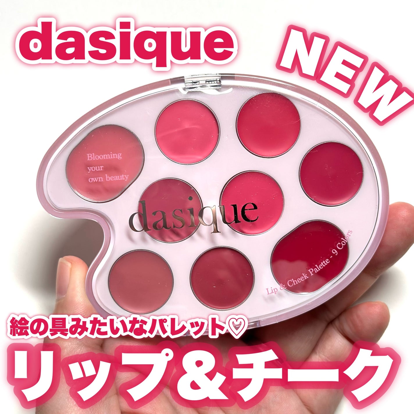 ムードペインティングリップアンドチークパレット/dasique/マルチパレットを使ったクチコミ(1枚目)