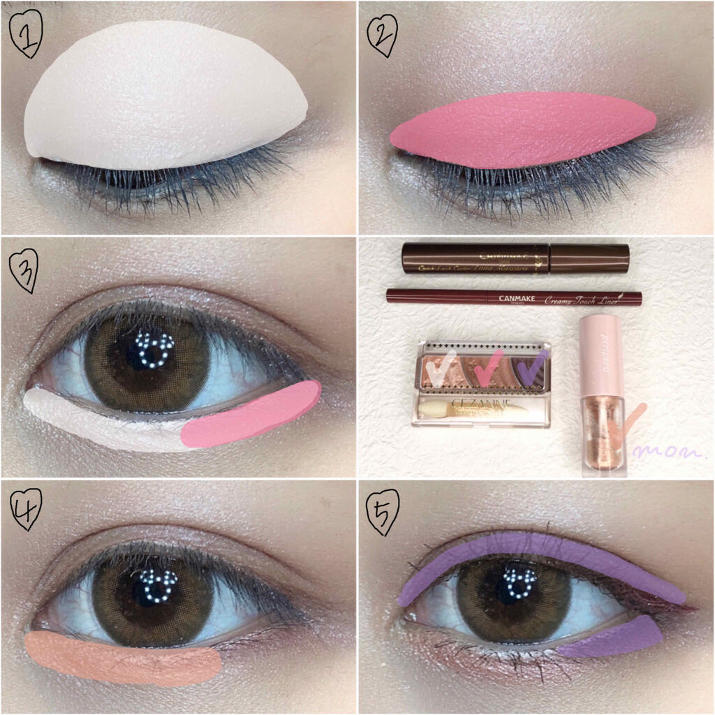 トーンアップアイシャドウ/CEZANNE/アイシャドウパレットを使ったクチコミ（2枚目）