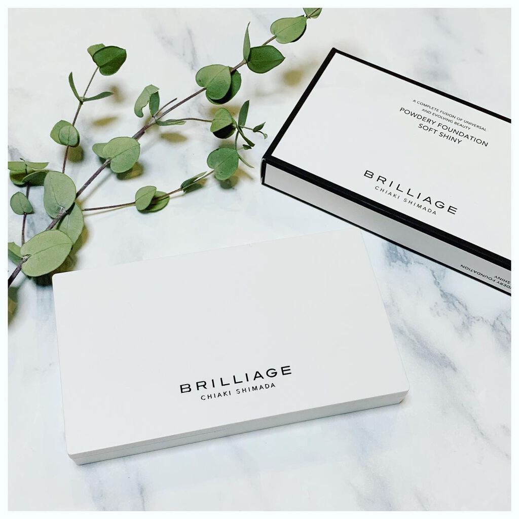 パウダリーファンデーション ソフトシャイニー/ブリリアージュ/パウダーファンデーションを使ったクチコミ（2枚目）