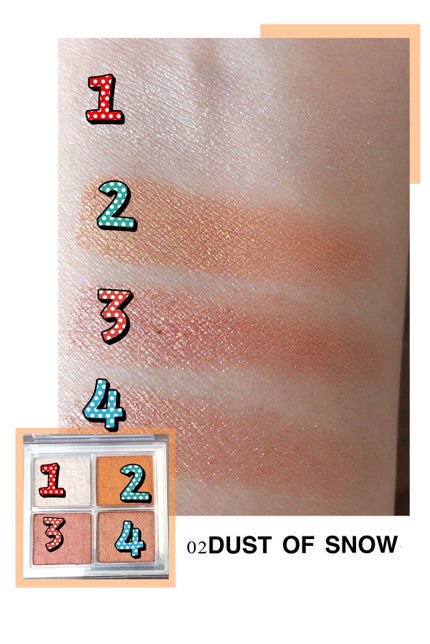 アイシャドウパレット/4U2/アイシャドウパレットを使ったクチコミ(3枚目)