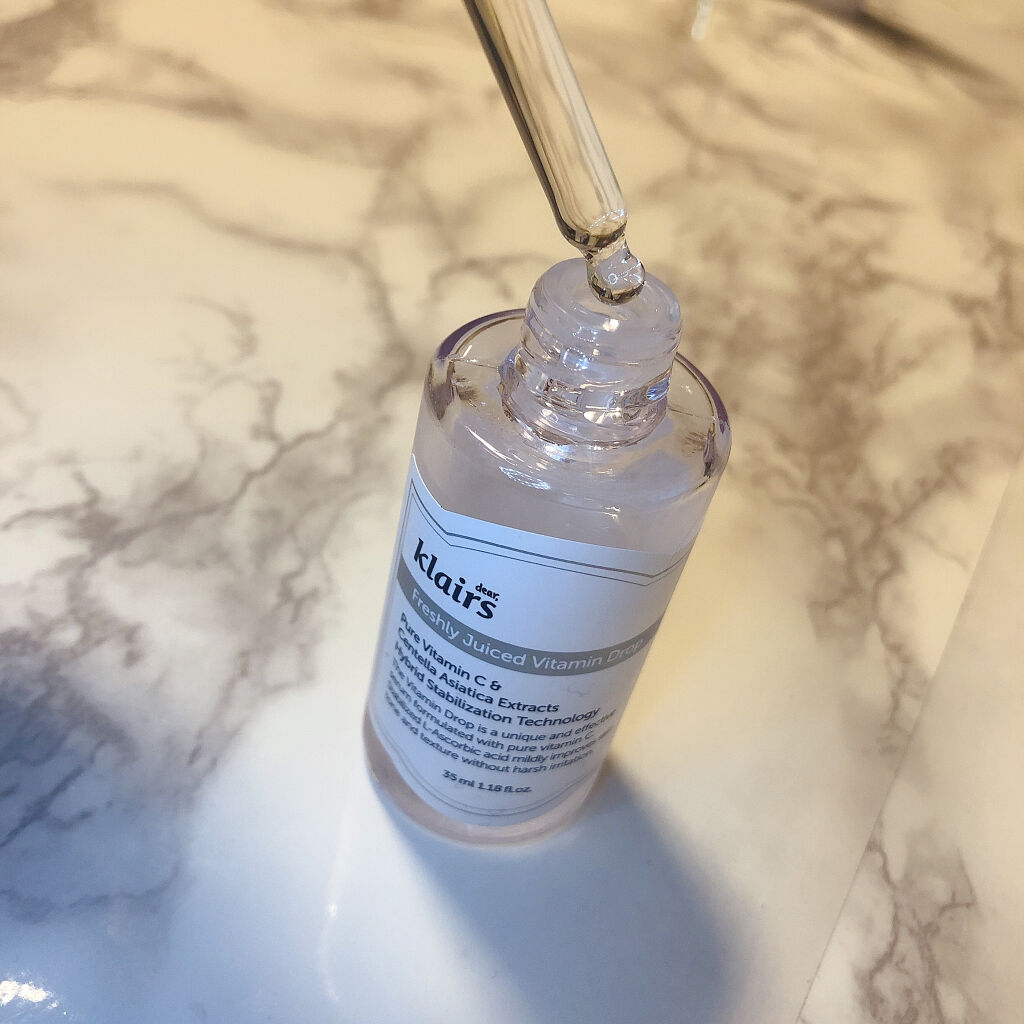 フレッシュリージュースドビタミンドロップ(35ml)/Klairs/美容液を使ったクチコミ（3枚目）