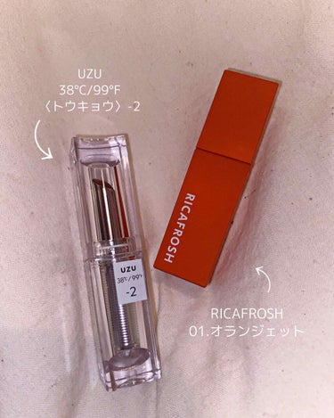  38°C / 99°F Lipstick <TOKYO>/UZU BY FLOWFUSHI/口紅を使ったクチコミ（1枚目）