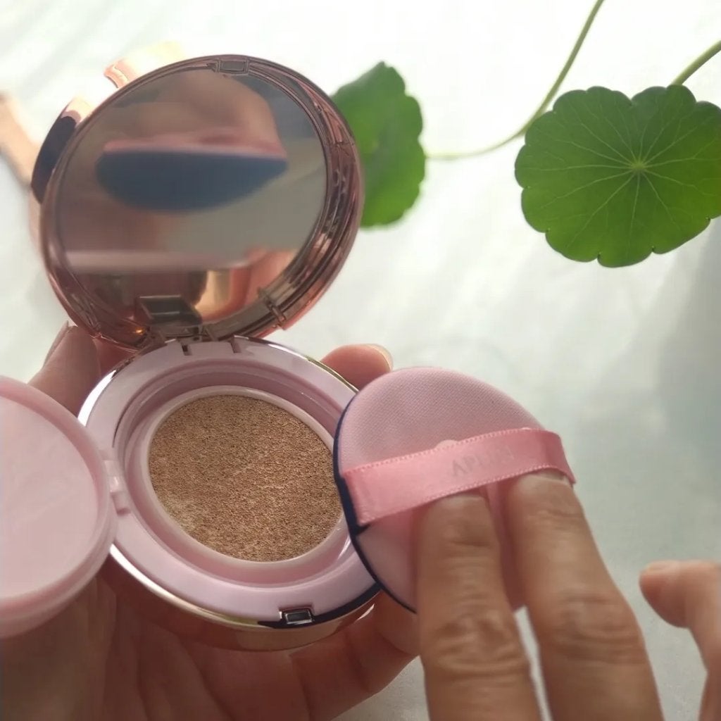 ピンクティーツリーカバーアップグロウクッション/APLIN/クッションファンデーションを使ったクチコミ(2枚目)