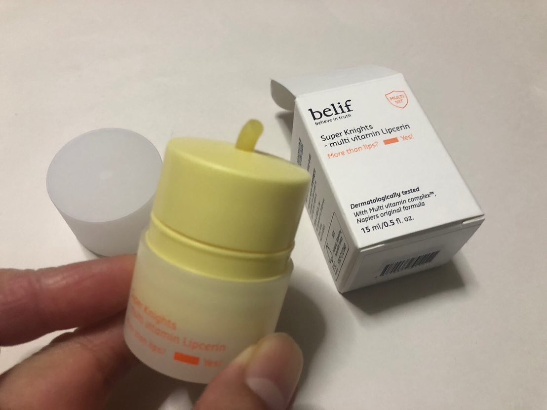 スーパーナイツ マルチ Ｖ リップセリン /belif/リップクリームを使ったクチコミ（3枚目）