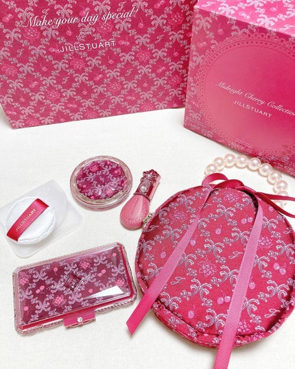 ジルスチュアート ミッドナイトチェリー コレクション/JILL STUART/メイクアップキットを使ったクチコミ(1枚目)