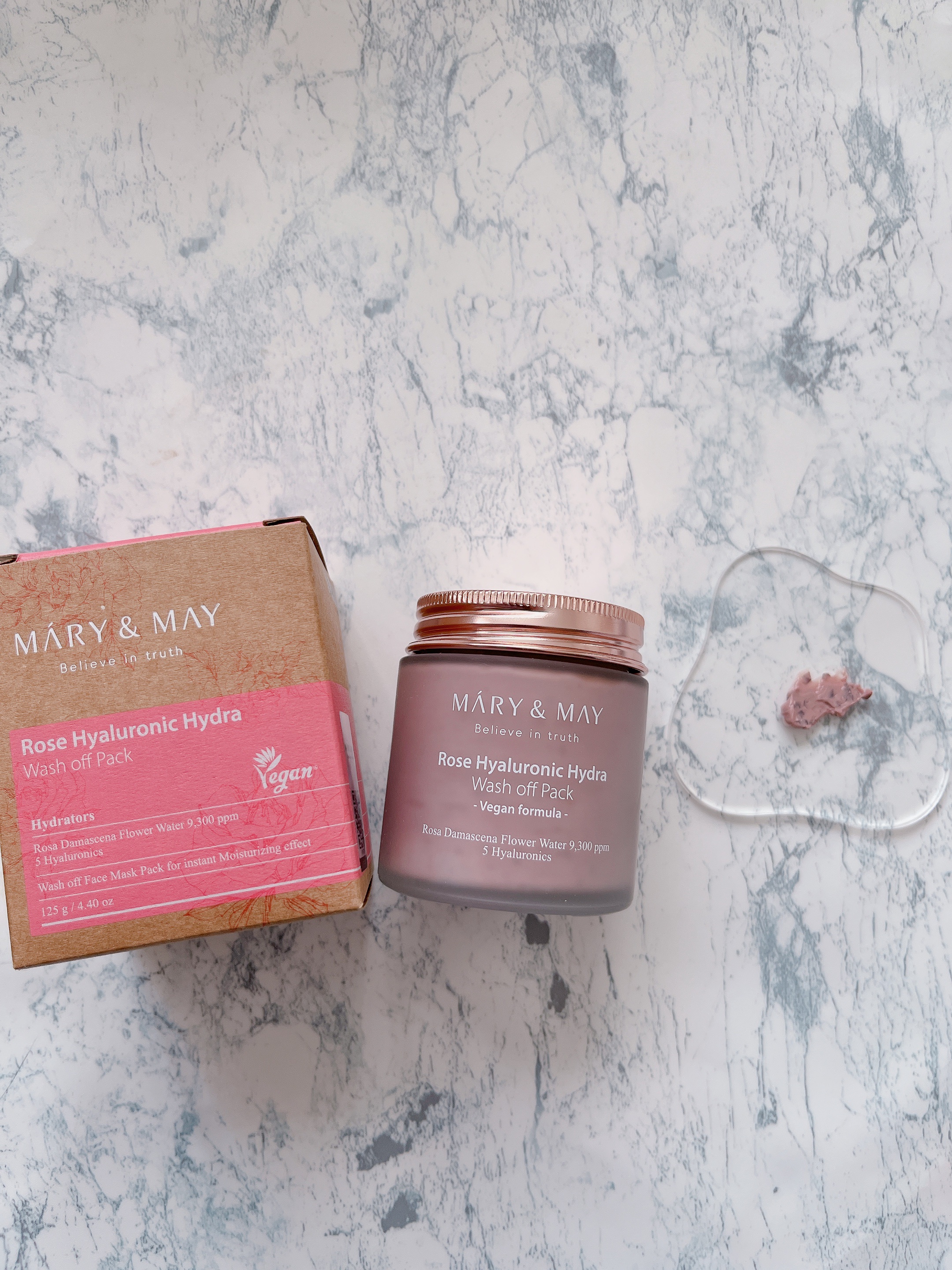 ローズヒアルロニックハイドラウォッシュオフパック/MARY&MAY/洗い流すパック・マスクを使ったクチコミ（1枚目）