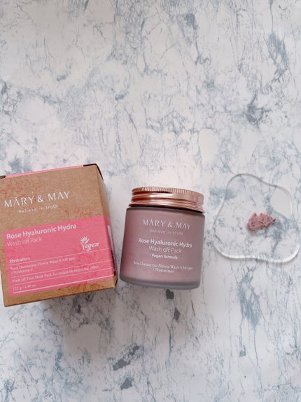ローズヒアルロニックハイドラウォッシュオフパック/MARY&MAY/洗い流すパック・マスクを使ったクチコミ(1枚目)