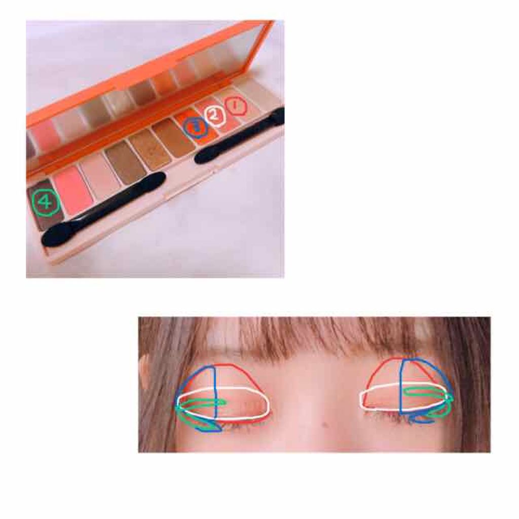 プレイカラー アイシャドウ/ETUDE/アイシャドウパレットを使ったクチコミ(2枚目)