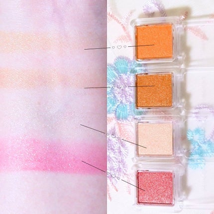 シングル カラー アイシャドウ 412 オレンジ系/ちふれ/単色アイシャドウを使ったクチコミ(2枚目)