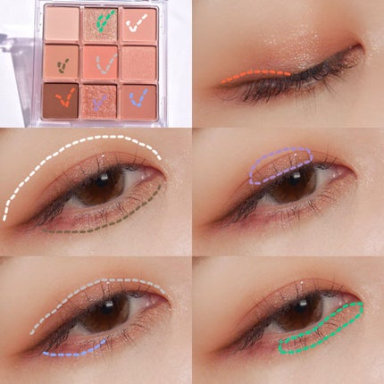 フラッシュシャドーパレット/EGLIPS/アイシャドウパレットを使ったクチコミ(8枚目)