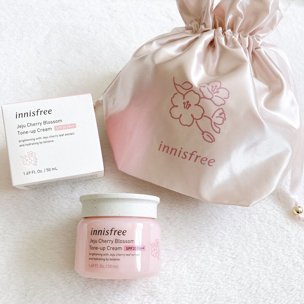 チェリーブロッサム トーンアップ クリーム UV/innisfree/フェイスクリームを使ったクチコミ（1枚目）