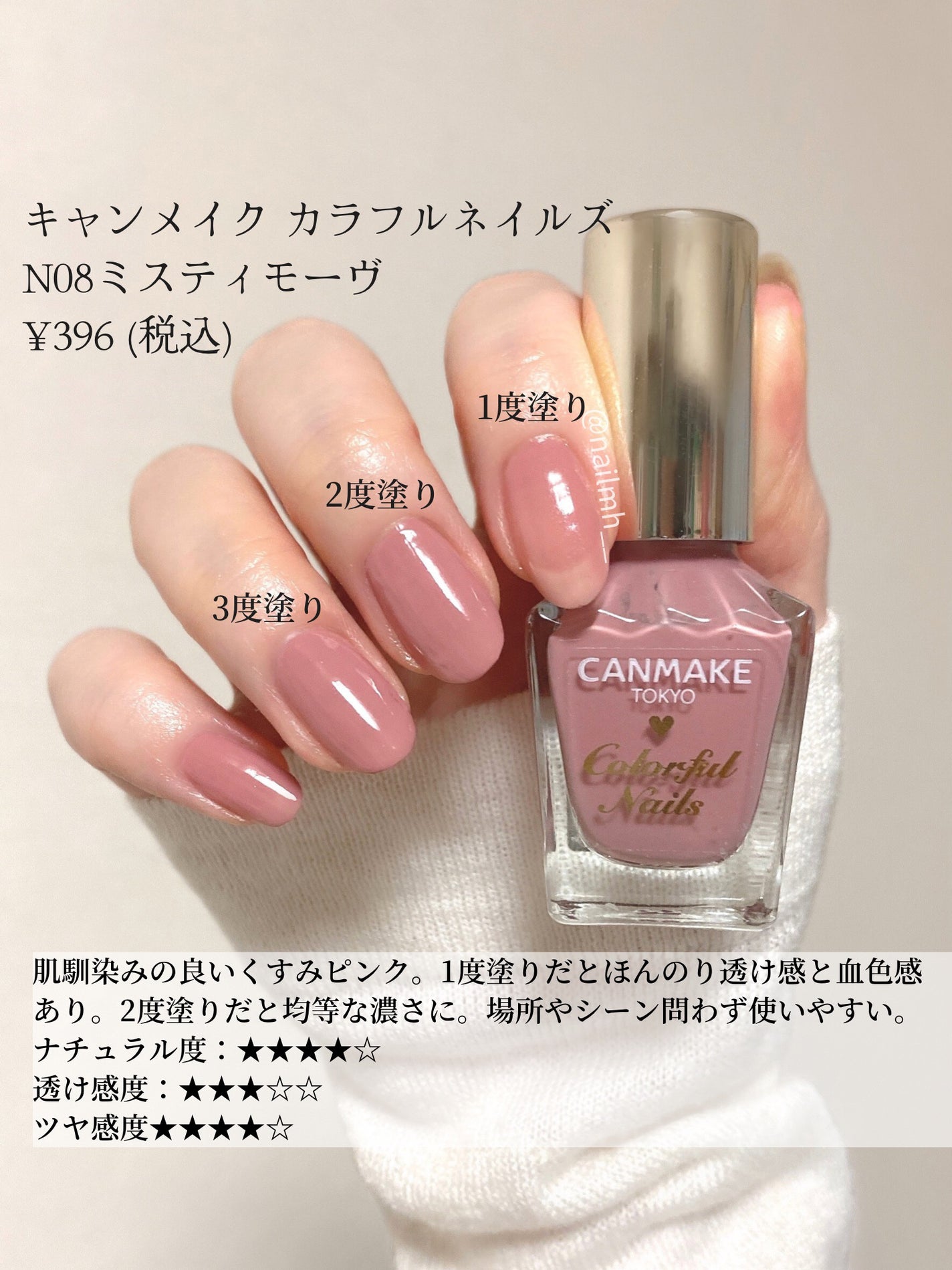 カラフルネイルズ/キャンメイク/マニキュアを使ったクチコミ(3枚目)