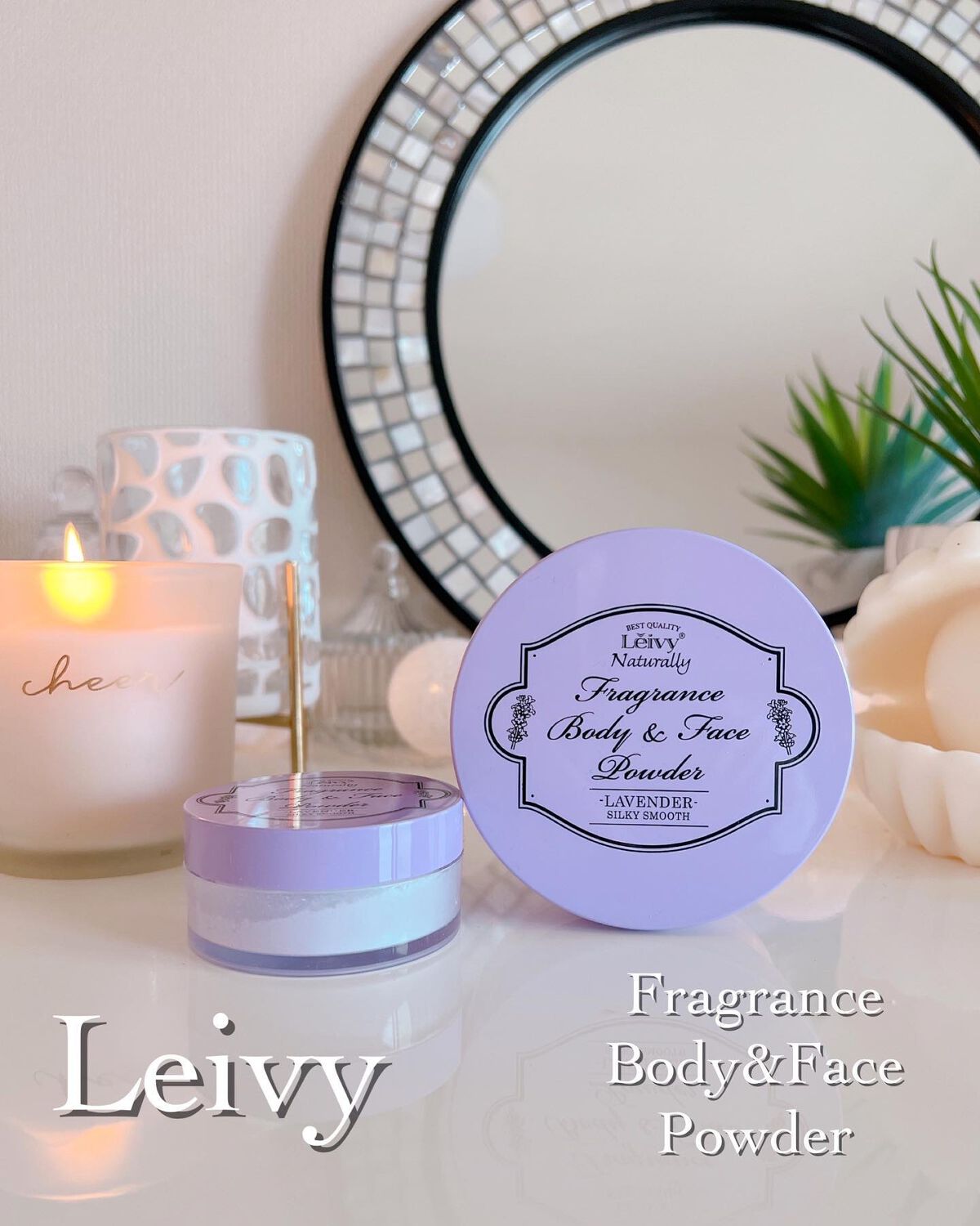 フレグランス ボディ&フェイスパウダー ラベンダー/Leivy/ルースパウダーを使ったクチコミ(1枚目)