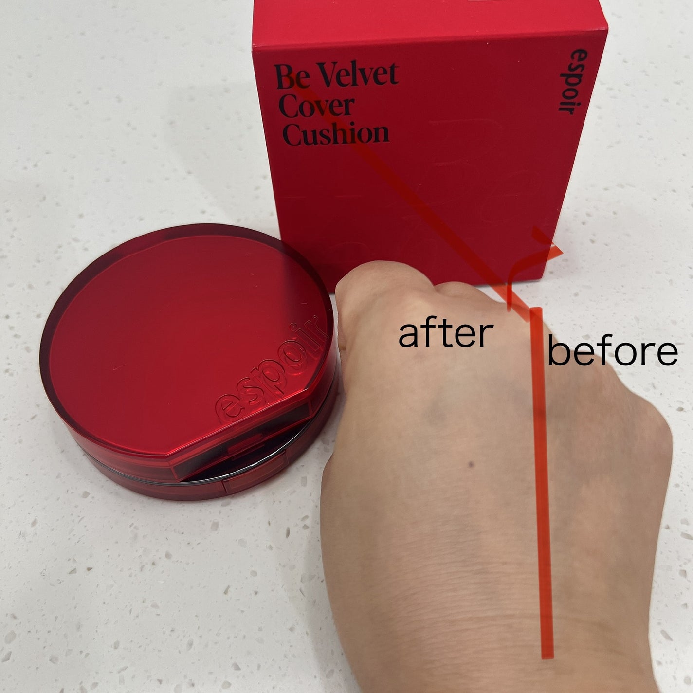 ビーベルベットカバークッション/espoir/クッションファンデーションを使ったクチコミ(3枚目)