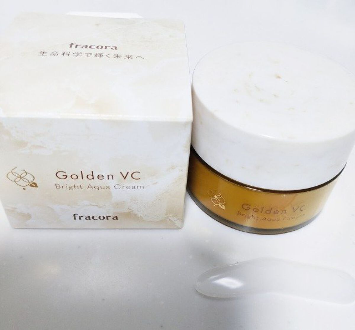 ゴールデンVC ブライト アクアクリーム/fracora/フェイスクリームを使ったクチコミ（1枚目）