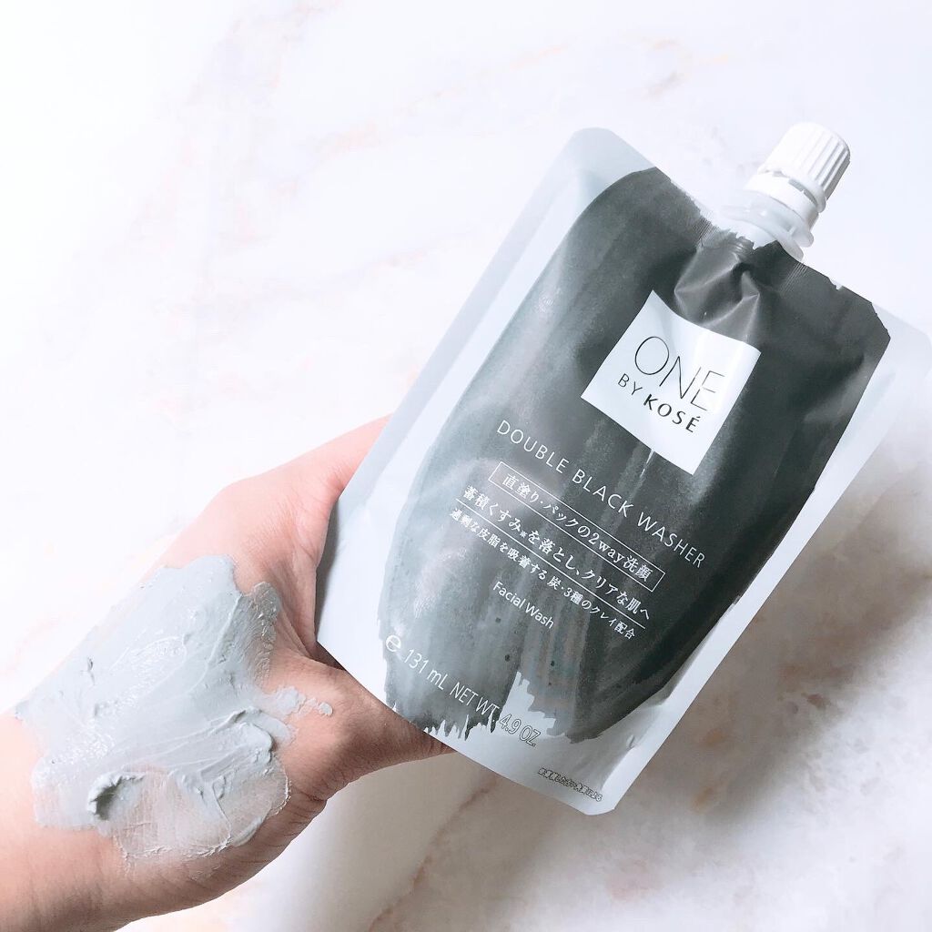 ダブル ブラック ウォッシャー/ONE BY KOSE/その他洗顔料を使ったクチコミ（3枚目）