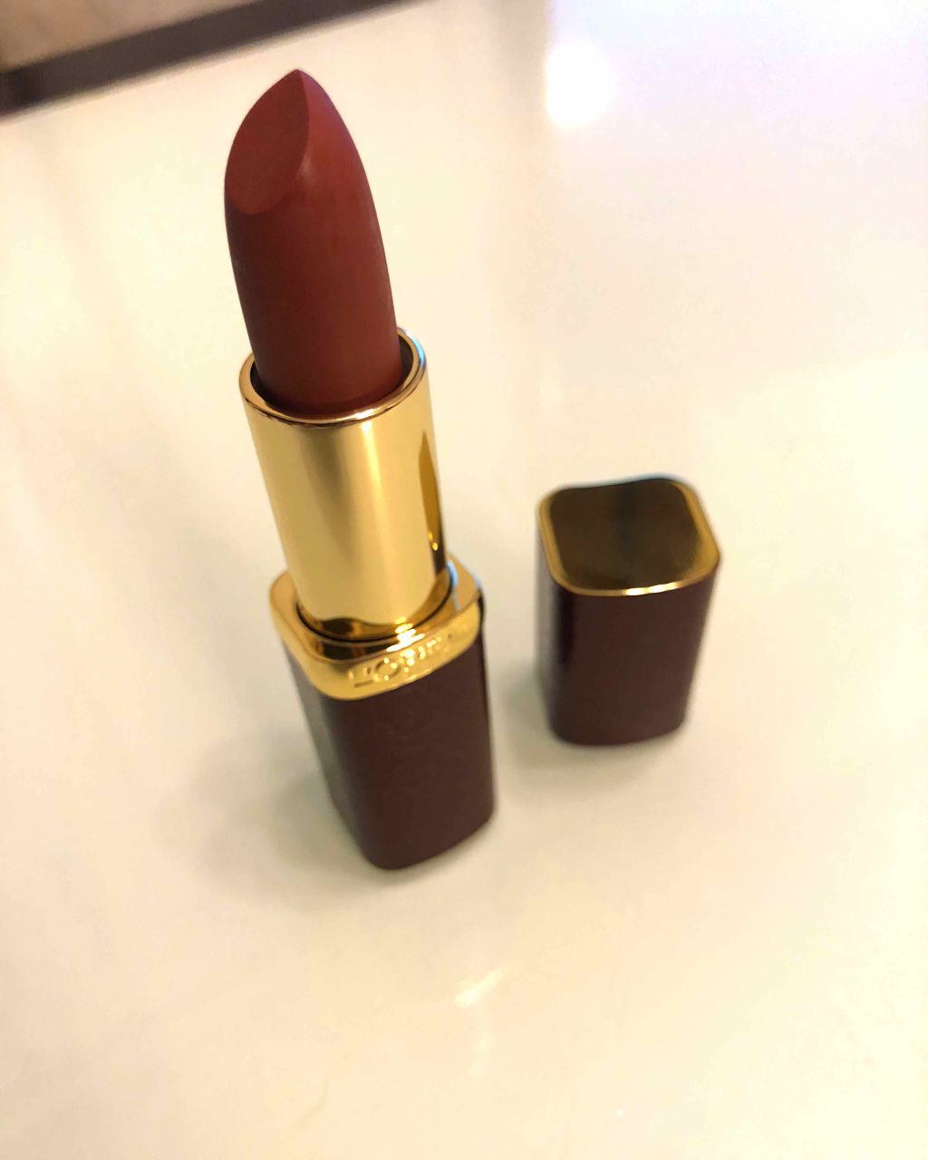 リュクスレザーコレクション/ロレアル パリ/口紅を使ったクチコミ（3枚目）