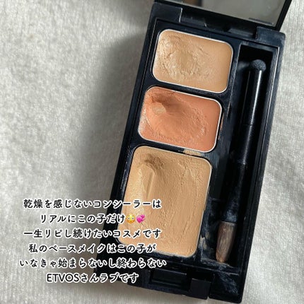 ミネラルコンシーラーパレット/エトヴォス/パレットコンシーラーを使ったクチコミ(3枚目)
