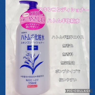 K-select ハトムギ化粧水のクチコミ「K-select
ハトムギ化粧水

ハトムギ化粧水は常備しているプチプラ化粧水。
ハトムギ種子.....」（1枚目）