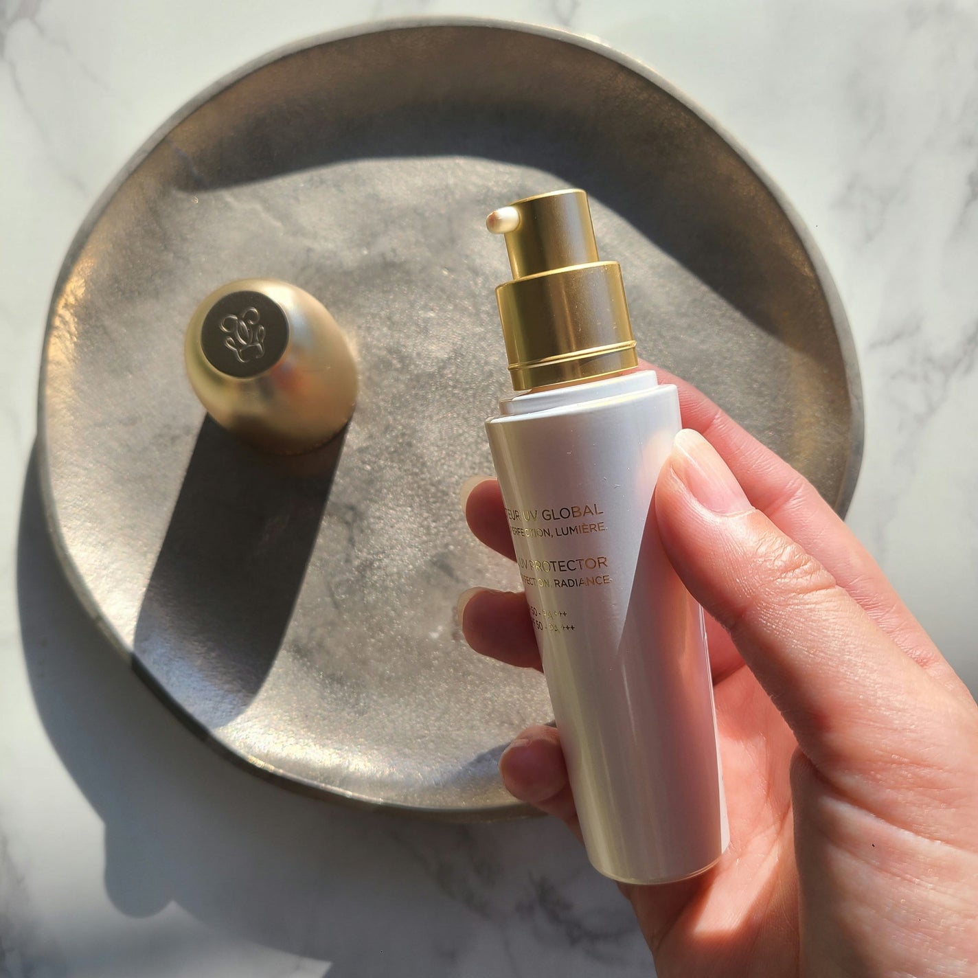 オーキデ アンペリアル ホワイト セロム イン UV プロテクター/GUERLAIN/日焼け止めローションを使ったクチコミ(2枚目)