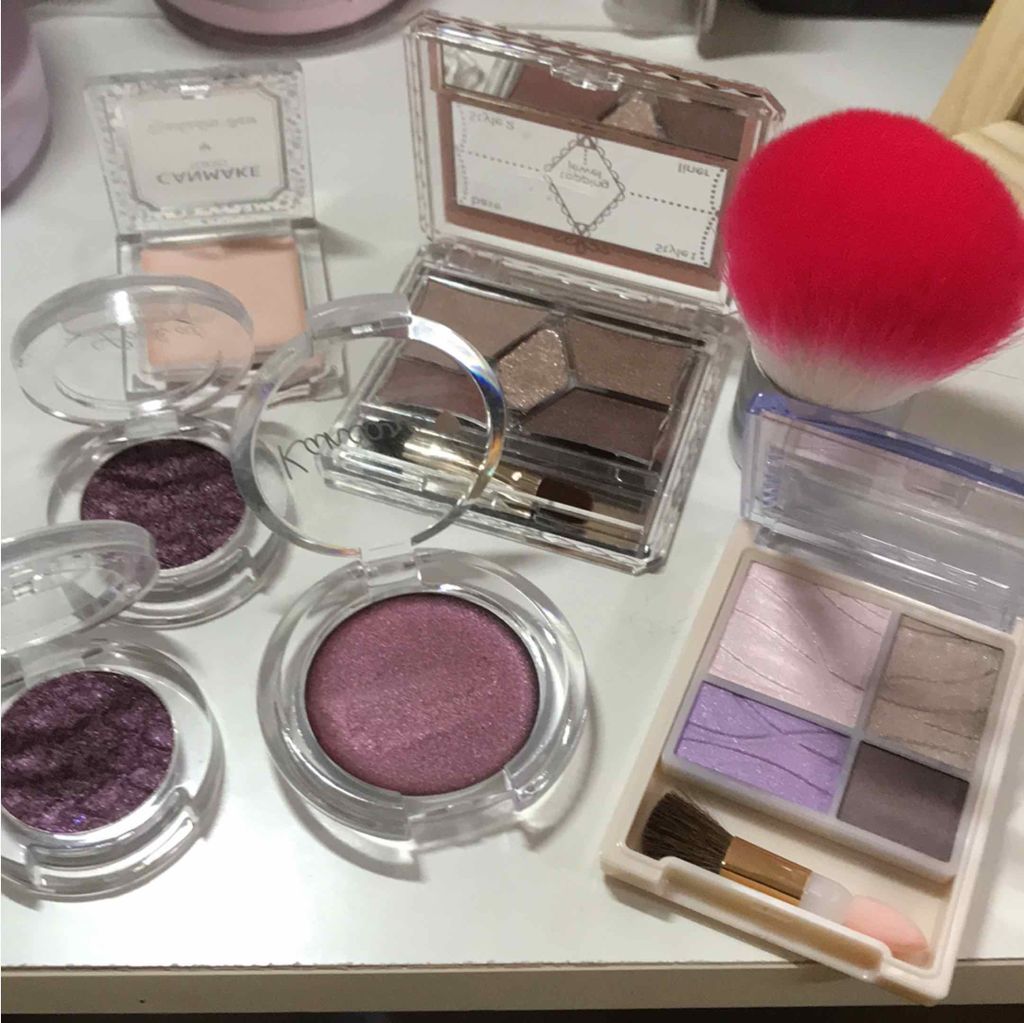 カンコレ クリームアイシャドウ ワイン/DAISO/ジェル・クリームアイシャドウを使ったクチコミ（2枚目）