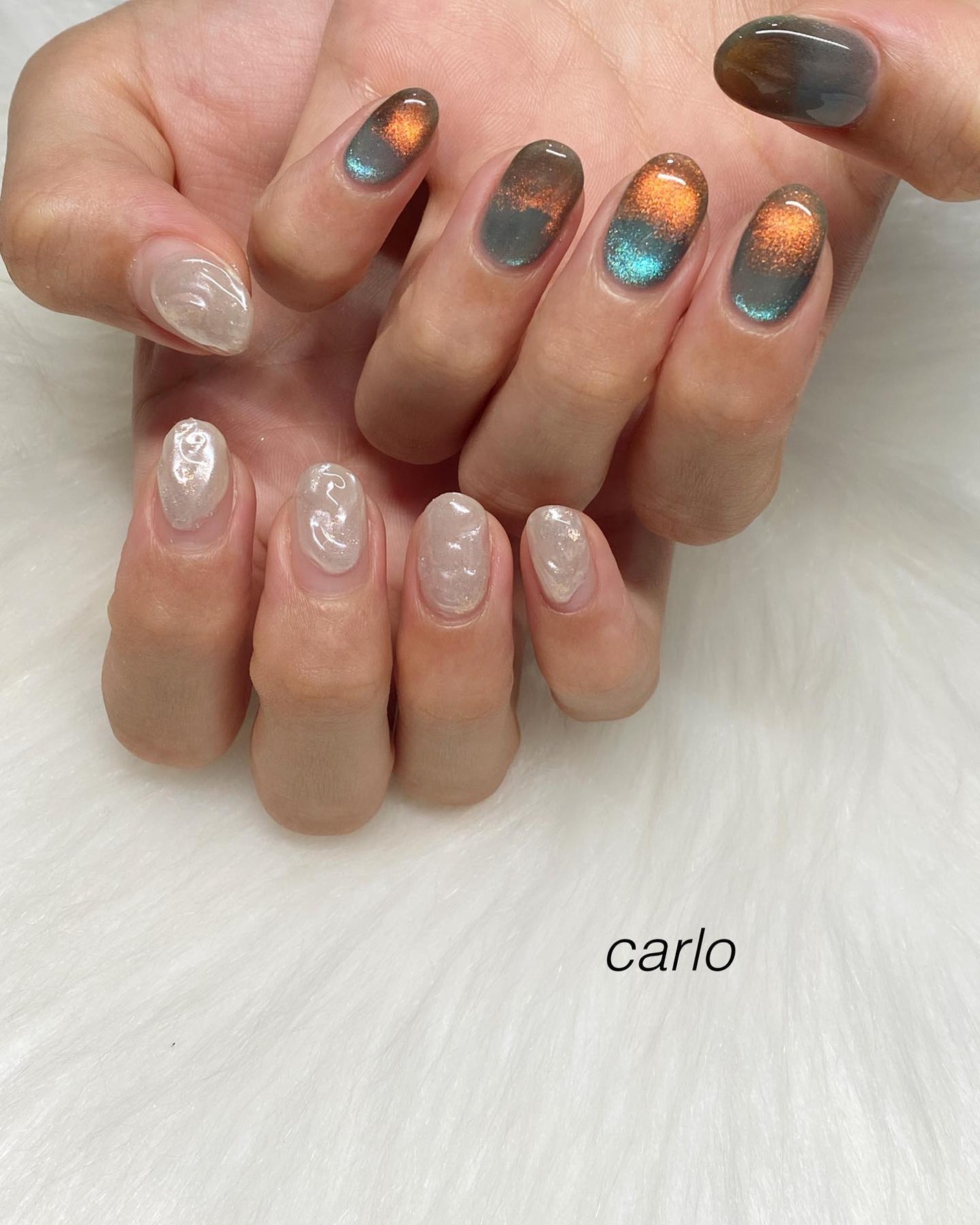 YUKA on LIPS 「【✴︎ナチュラルart】所沢市ネイルサロン|Carlo.夕焼け..」(2枚目)