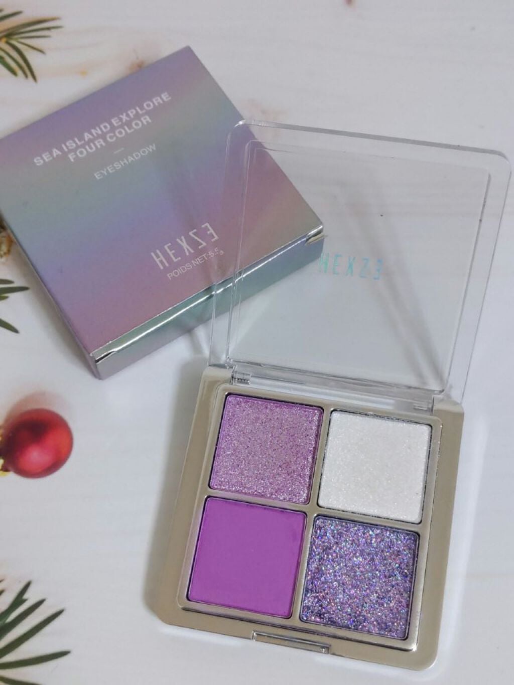 アイランドアドベンチャー4アイシャドウ/HEXZE(ヘックスゼ)/アイシャドウパレットを使ったクチコミ(3枚目)