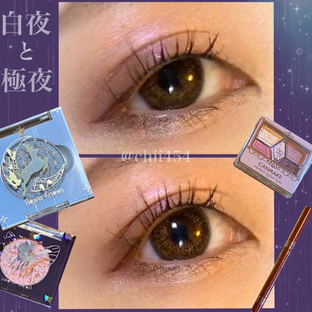 白夜と極夜シリーズシングルアイシャドウ/FlowerKnows/単色アイシャドウを使ったクチコミ(2枚目)