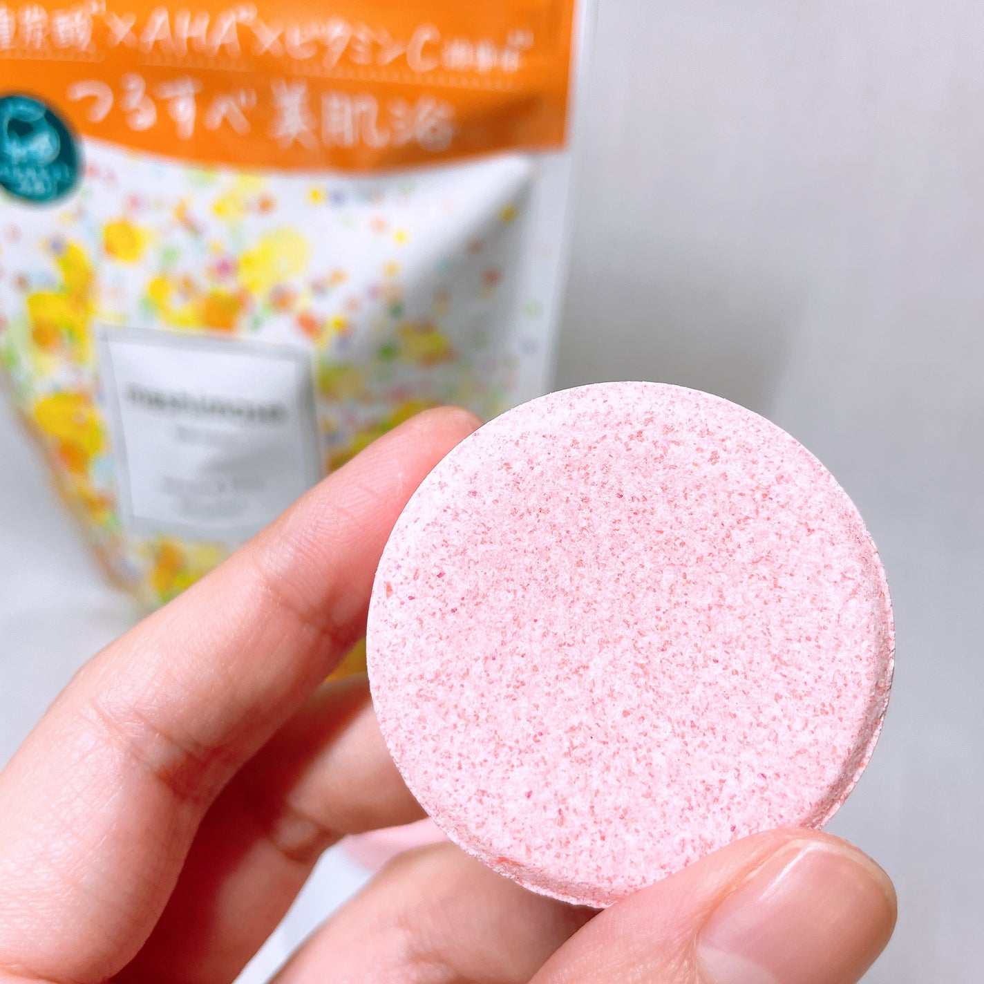 meshimase バスタブレット リフレッシュ&ジューシーなベルガモットの香り/meshimase/炭酸系入浴剤を使ったクチコミ(3枚目)