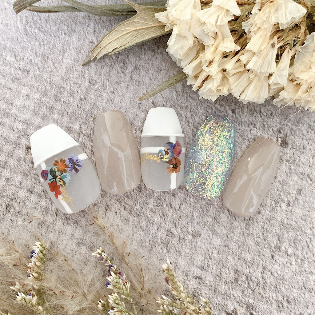 カラージェル/プレスト/ジェルネイルを使ったクチコミ（1枚目）