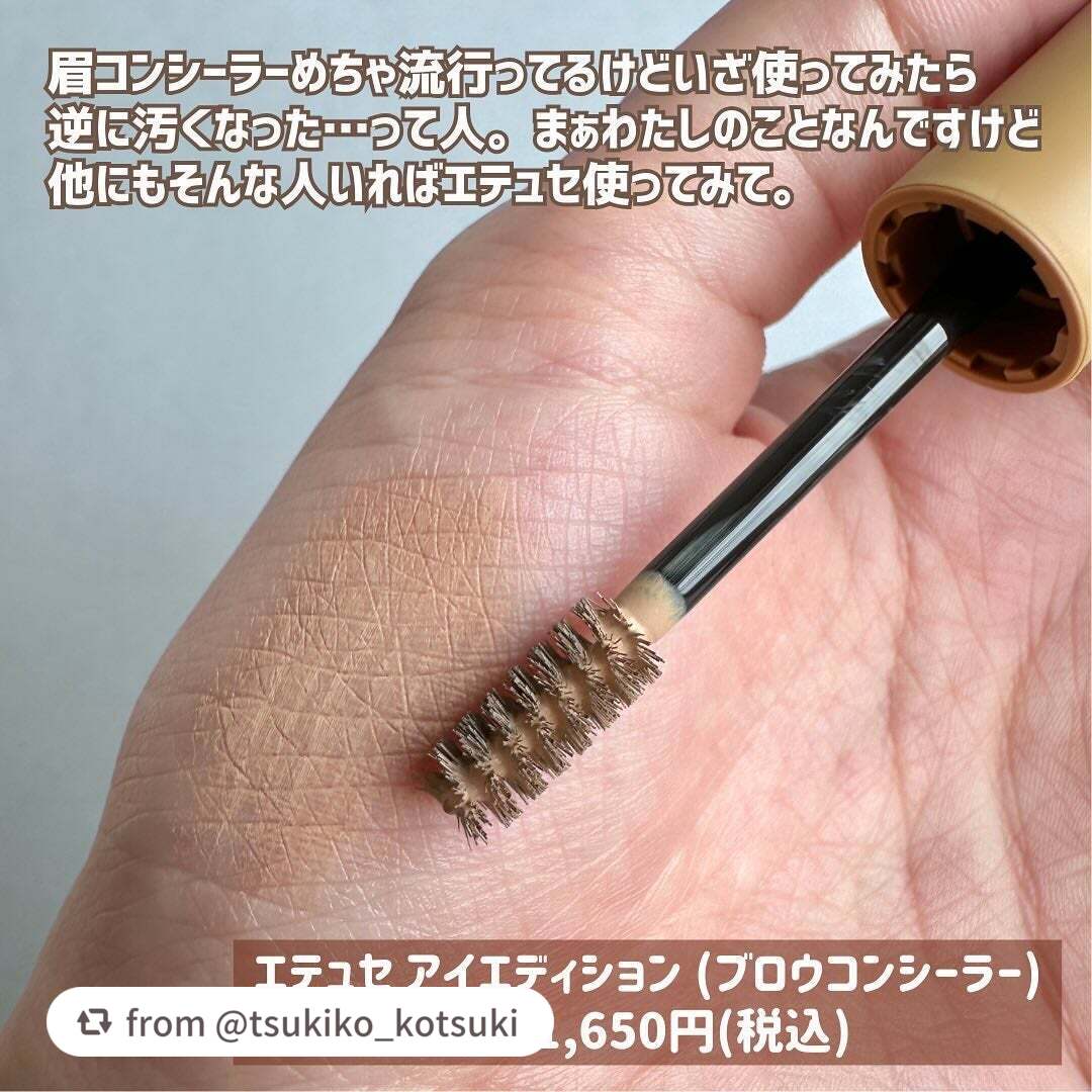 エテュセ アイエディション(ブロウコンシーラー)/ettusais/その他アイブロウを使ったクチコミ(2枚目)