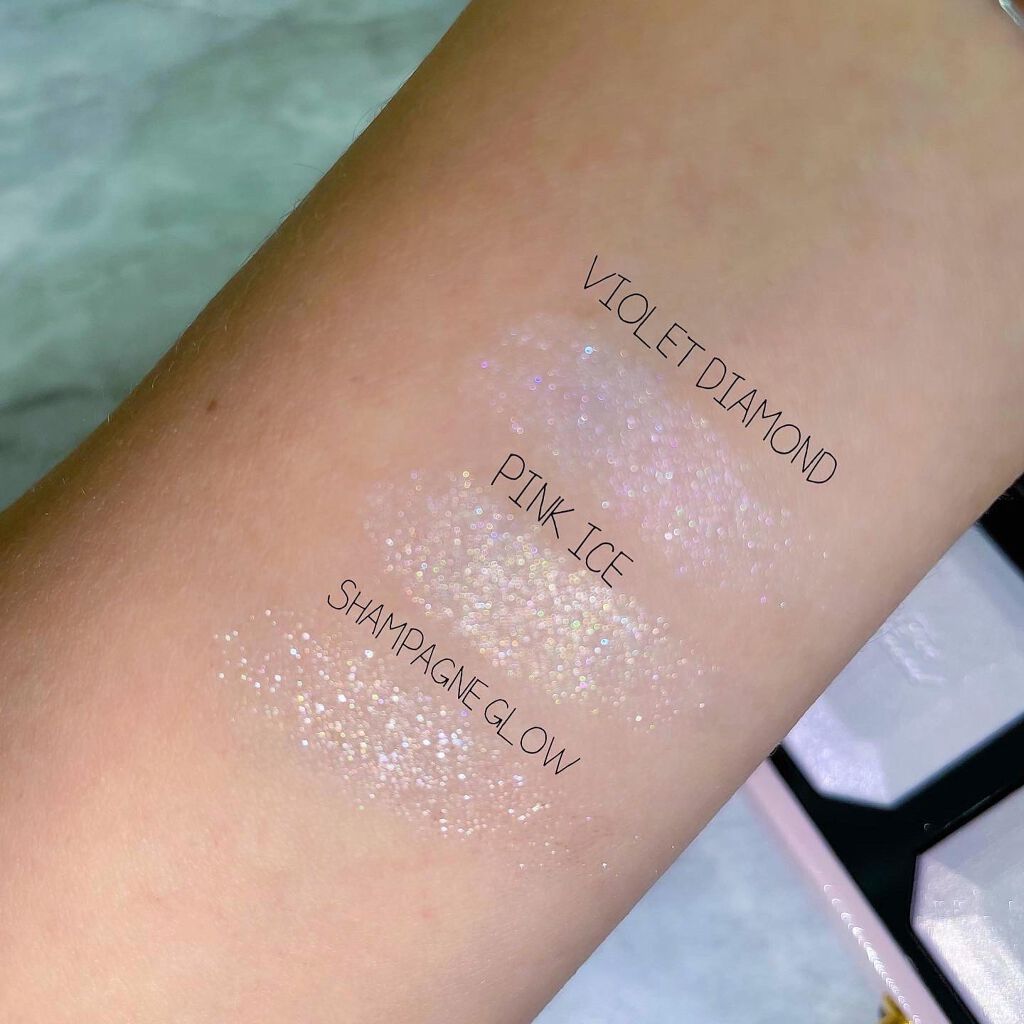 ～ダイヤモンドライト シリーズ～ マルチユース ハイライター トリオ/Too Faced/パウダーハイライトを使ったクチコミ（2枚目）