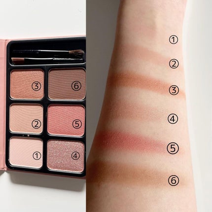 アイカラーパレット/heme/アイシャドウパレットを使ったクチコミ(3枚目)