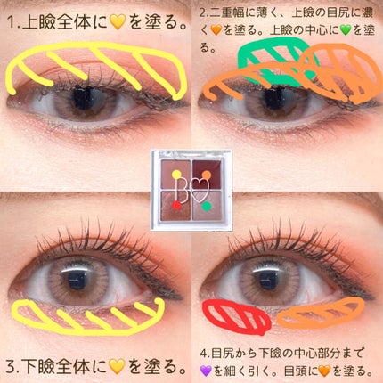 THE アイパレR/b idol/アイシャドウパレットを使ったクチコミ(5枚目)