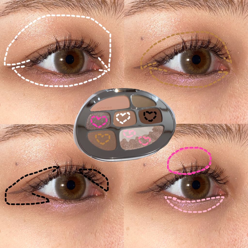 琥珀マルチパレット/Joocyee/アイシャドウパレットを使ったクチコミ（2枚目）