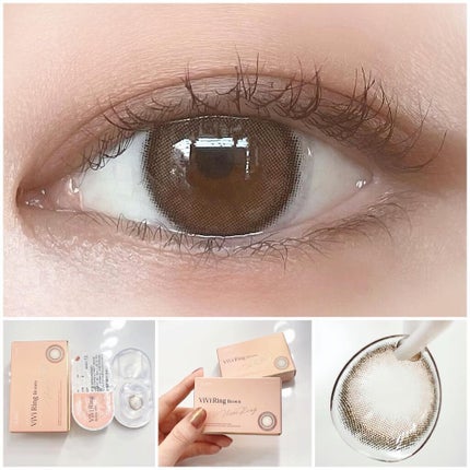 ViVi Ring 1Month ブラウン/OLENS/カラーコンタクトレンズの画像