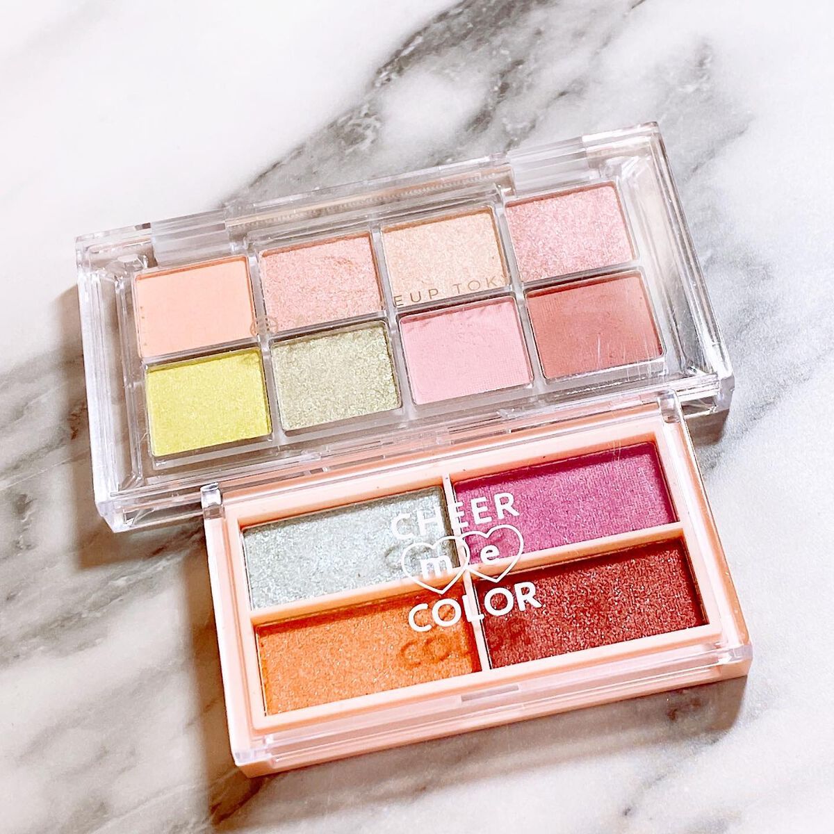 CHEER me COLOR アイシャドウ/セリア/アイシャドウパレットを使ったクチコミ（2枚目）