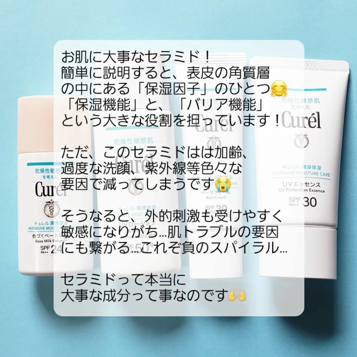 潤浸保湿 ベースクリーム /キュレル/日焼け止めクリームを使ったクチコミ（2枚目）