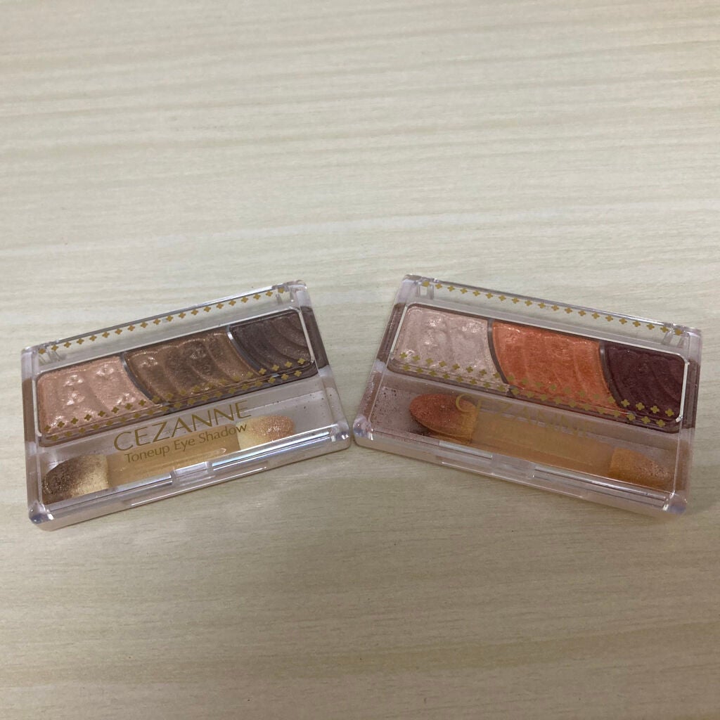 トーンアップアイシャドウ/CEZANNE/アイシャドウパレットを使ったクチコミ(1枚目)