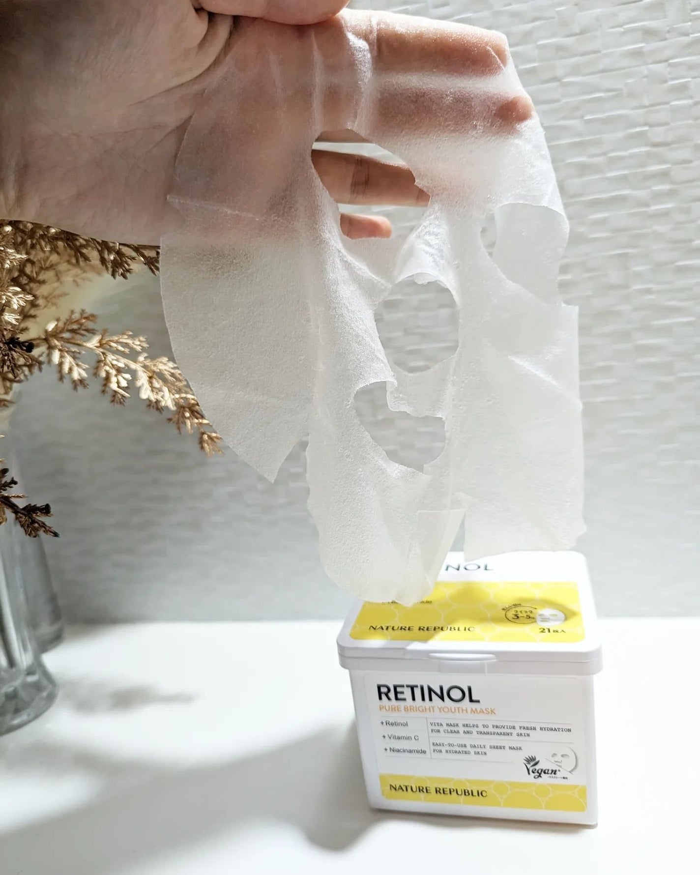 キューブマスク レチノール/ネイチャーリパブリック/シートマスク・パックを使ったクチコミ(5枚目)