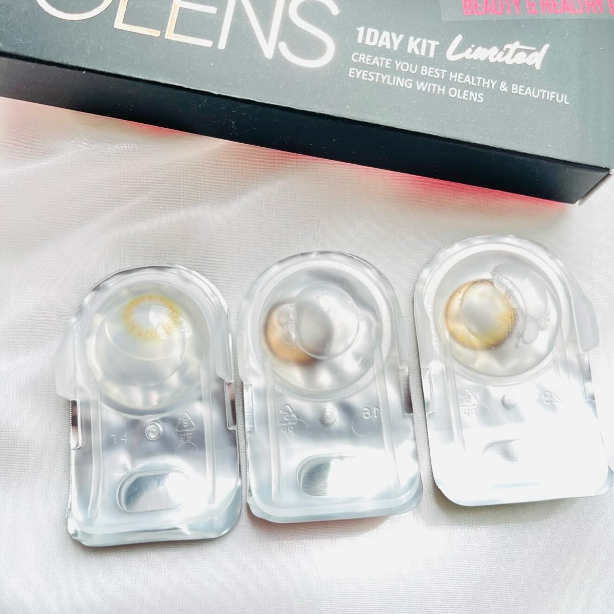 お試しセット/OLENS/ワンデー（１DAY）カラコンを使ったクチコミ（2枚目）
